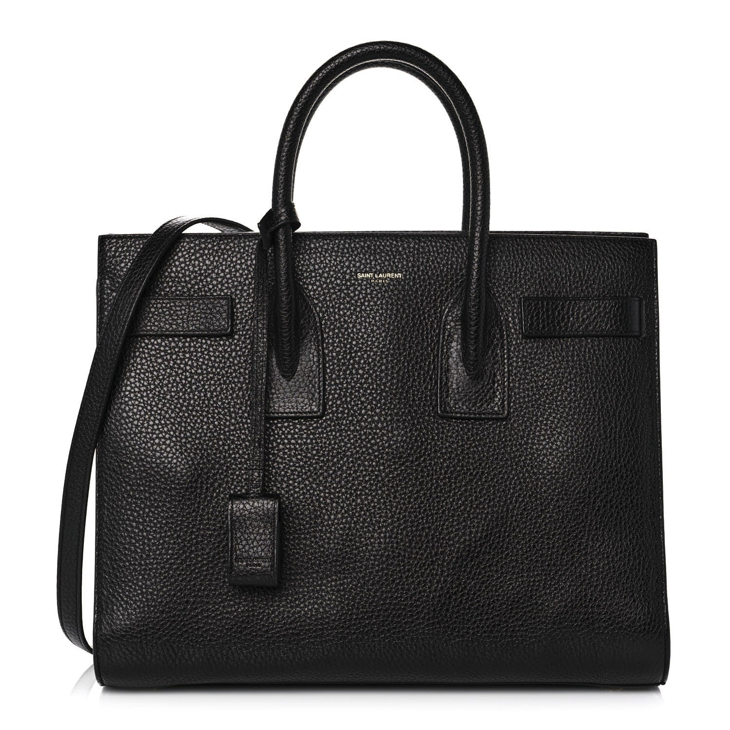 Saint Laurent Grained Calfskin Small Sac De Jour Black 1 of 10