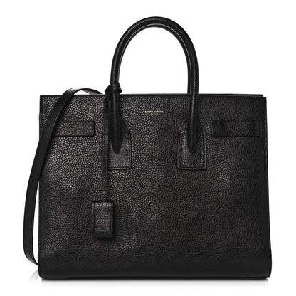 Saint Laurent Grained Calfskin Small Sac De Jour Black 1 of 10