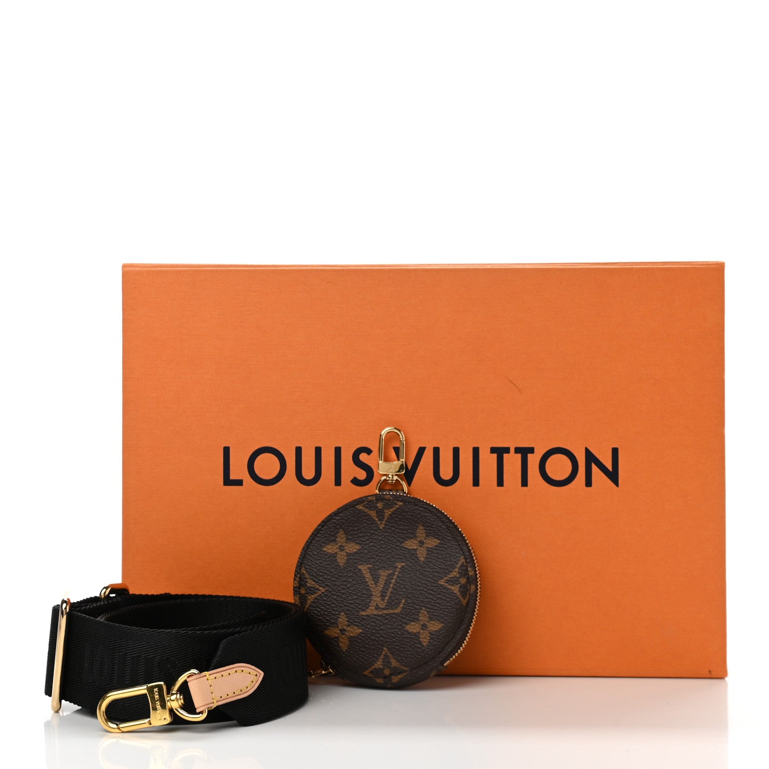 Louis Vuitton Monogram Multi Pochette Accessories Bandouliere Shoulder Strap Black 6 of 6