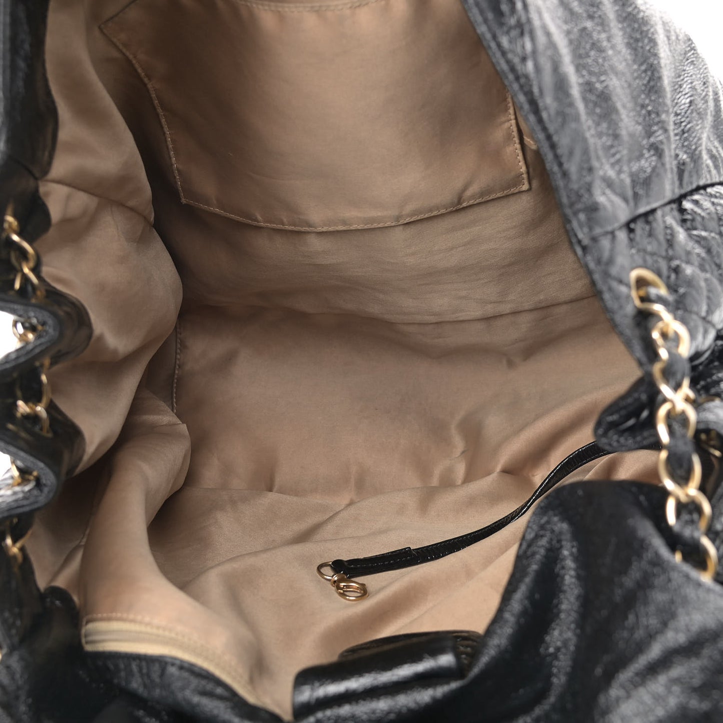 Vinyl XXL Rock and Chain Flap Black