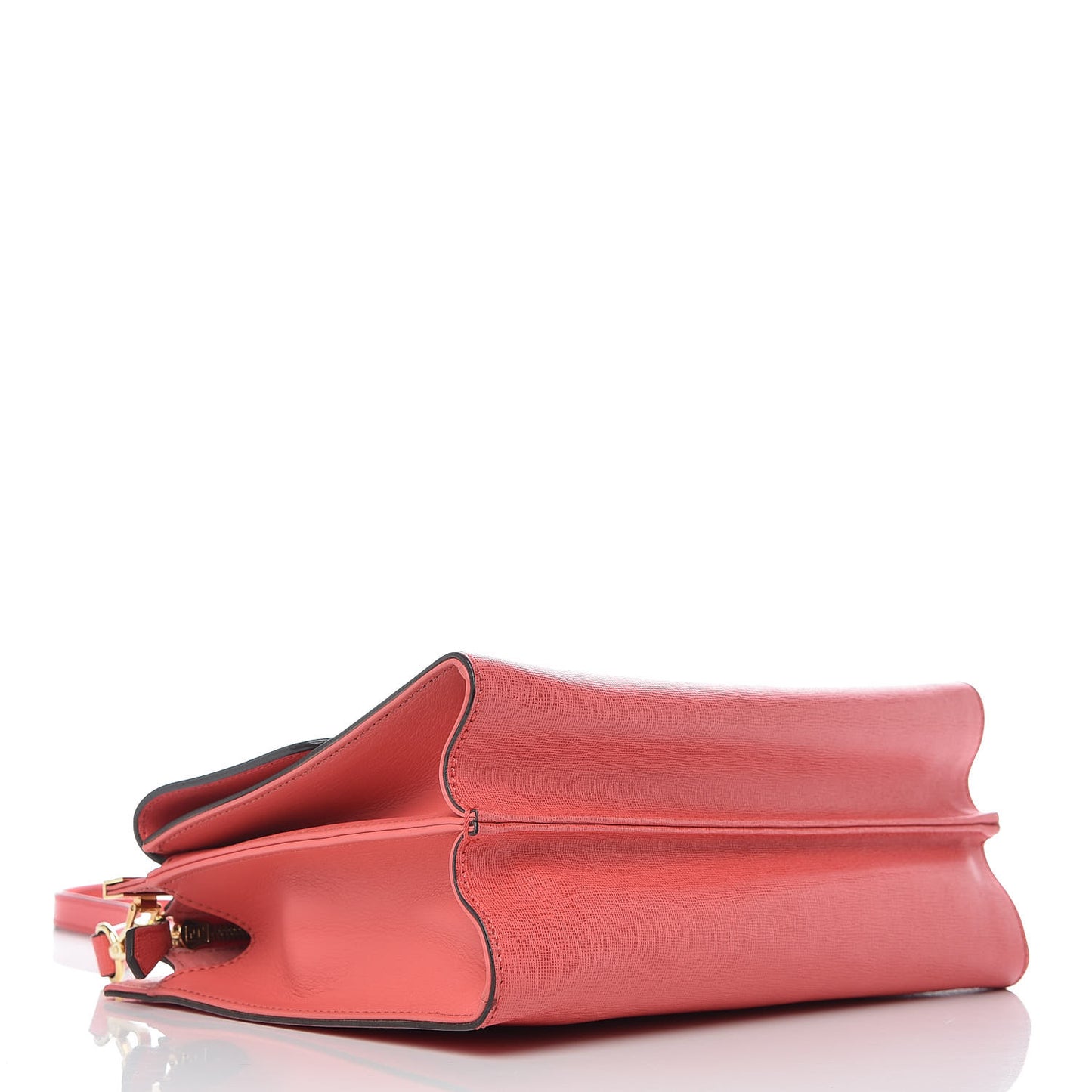 Vitello Elite Flamingo Demi Jour Shoulder Bag Rosa Exstasy