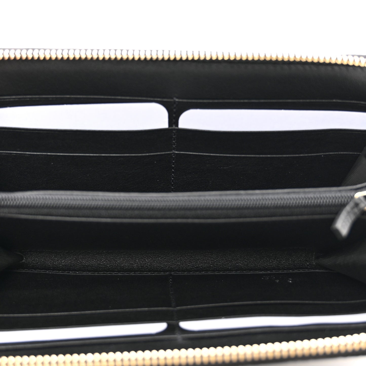 Guccissima Signature Zip Around Organizer Wallet Black