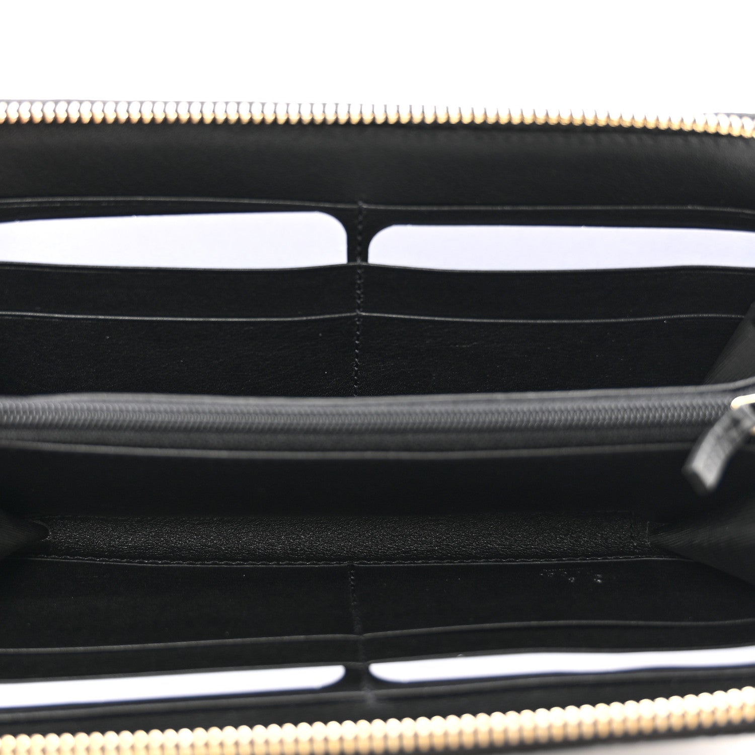 Gucci Guccissima Signature Zip Around Organizer Wallet Black 5 of 8