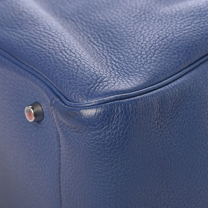 Hermes Taurillon Clemence Lindy 34 Bleu Brighton 11 of 12