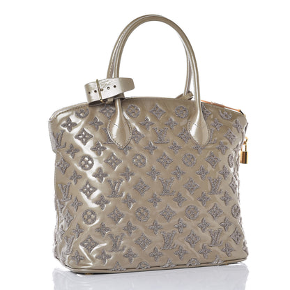 Louis Vuitton Patent Lambskin Fascination Lockit Gris 3 of 6