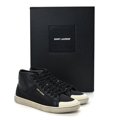Saint Laurent Satin Womens High Top Sneakers 36 Black 9 of 9
