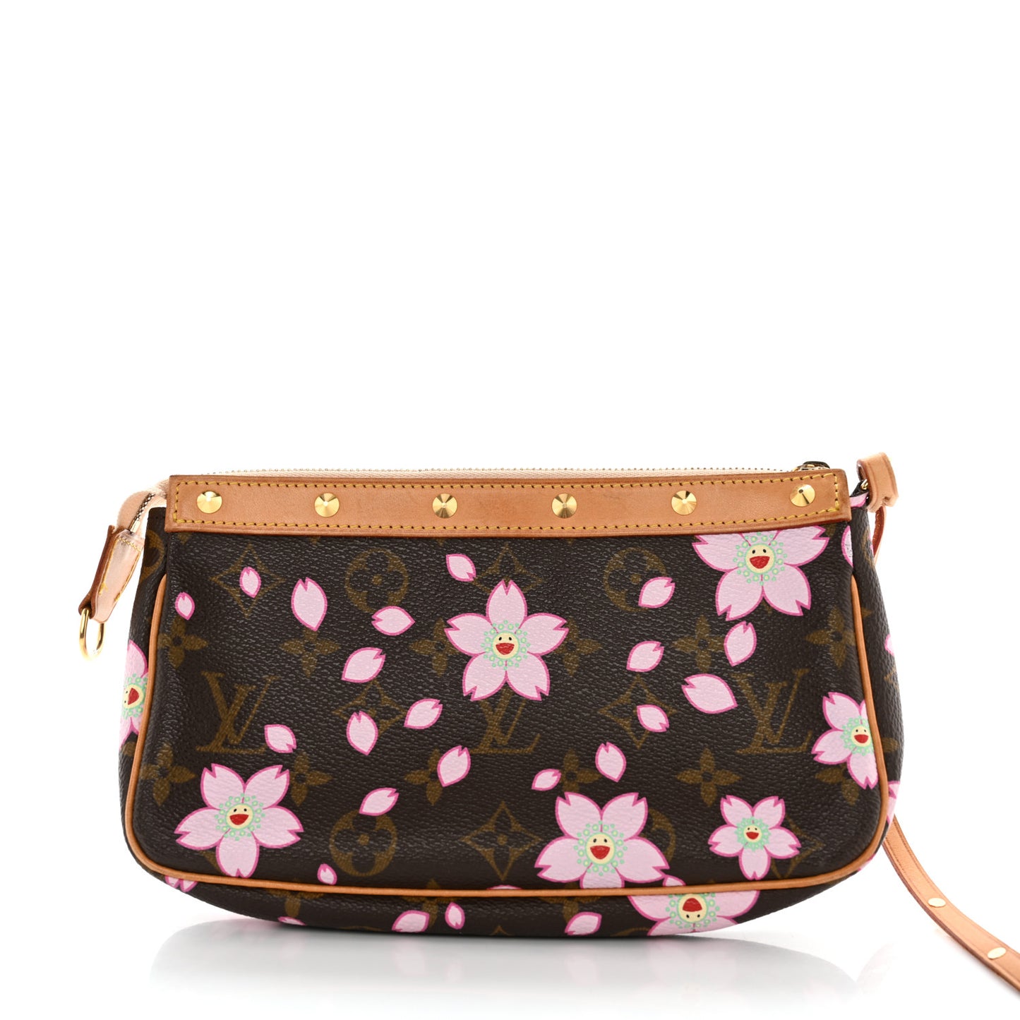 Monogram Cherry Blossom Pochette Accessories Brown