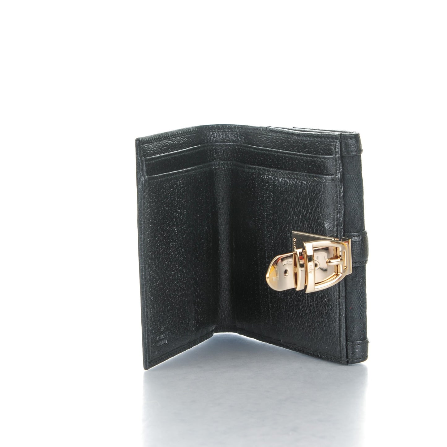 Monogram Horsebit French Flap Wallet Black