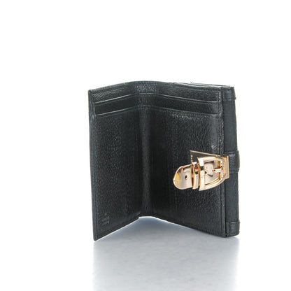 Gucci Monogram Horsebit French Flap Wallet Black 5 of 7