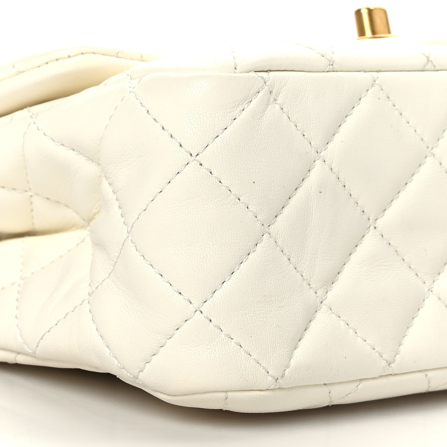 Chanel Lambskin Quilted Mini Pearl Crush Flap White 9 of 9