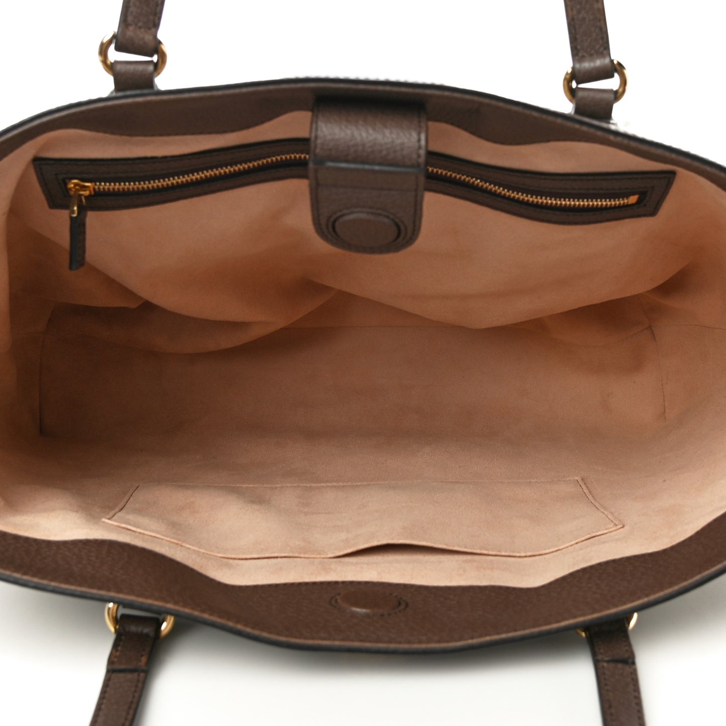 GG Supreme Monogram Medium Ophidia Shopping Tote Brown