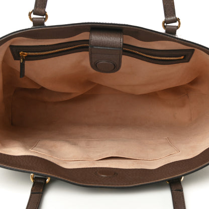 Gucci GG Supreme Monogram Medium Ophidia Shopping Tote Brown 5 of 13