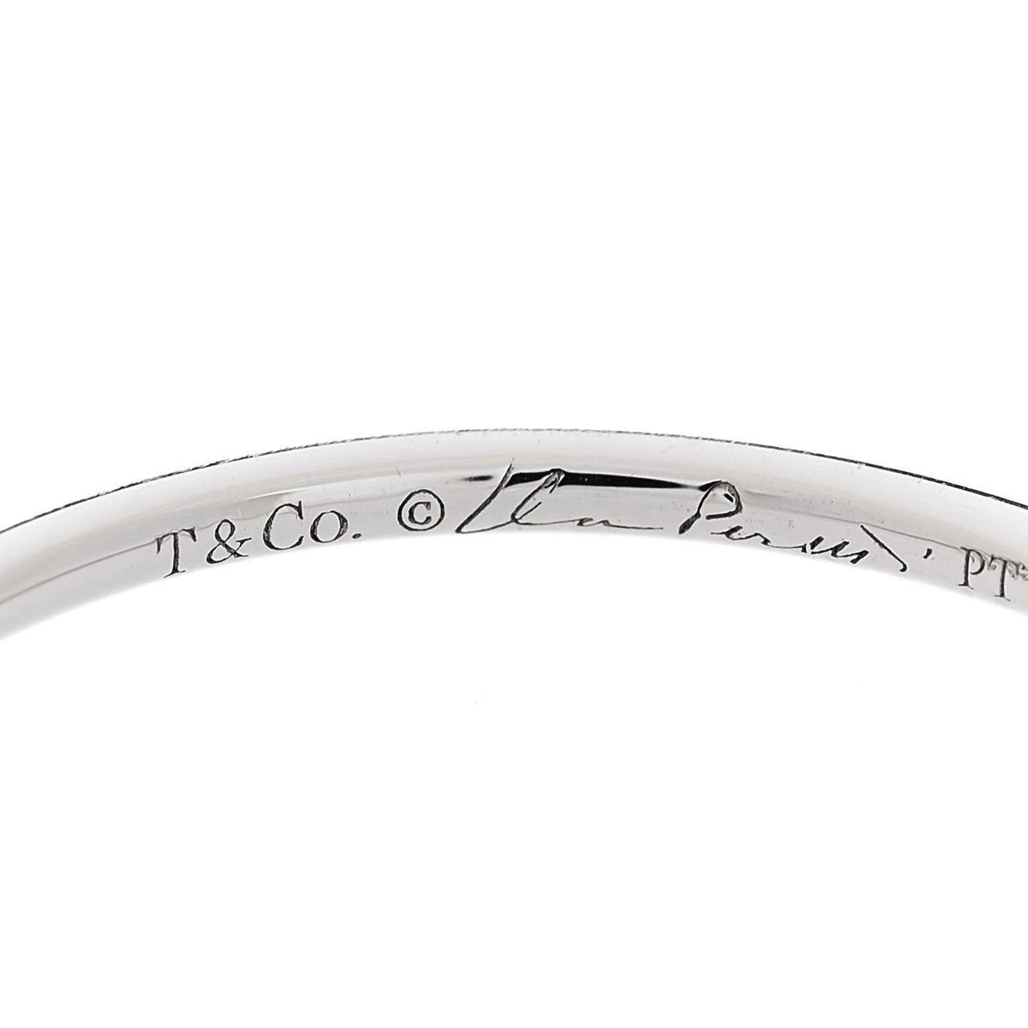 Platinum Diamond Elsa Peretti Hoop Ring 52 6