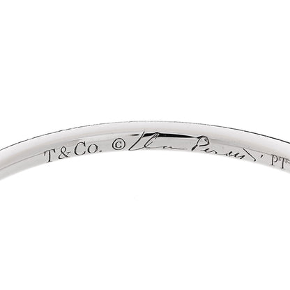 Tiffany Platinum Diamond Elsa Peretti Hoop Ring 52 6 4 of 6