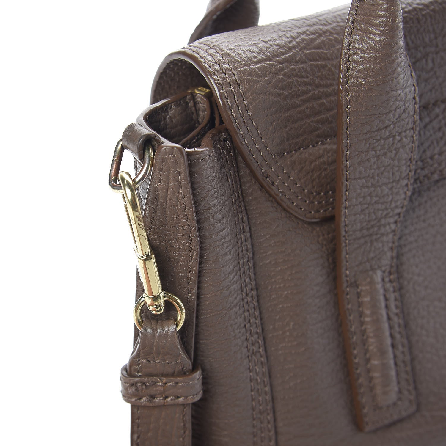 3.1 Phillip Lim 3.1 Textured Calfskin Mini Pashli Satchel Taupe 11 of 16