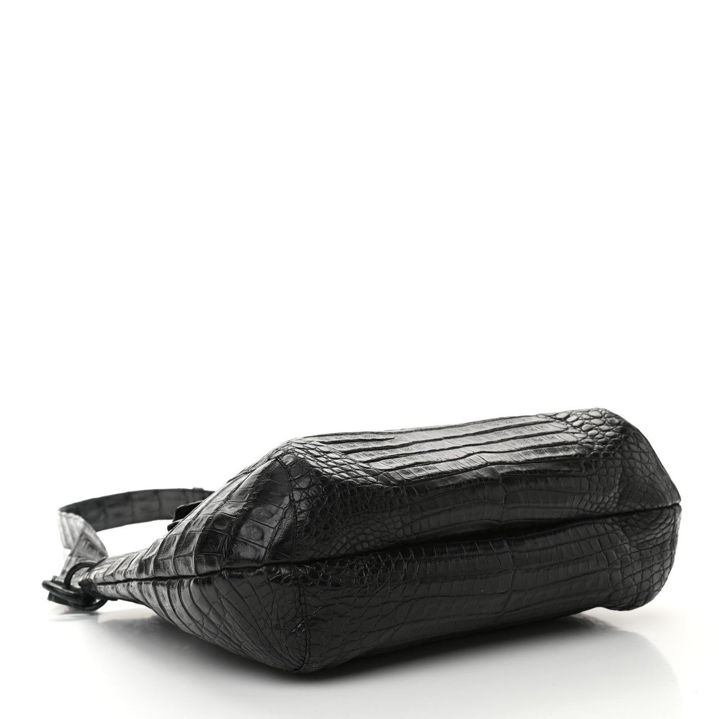 Crocodile Crossbody Bag Black