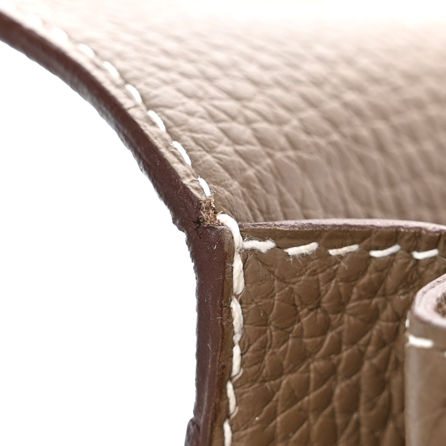 Hermes Taurillon Clemence Sac Roulis 23 Etoupe 12 of 13