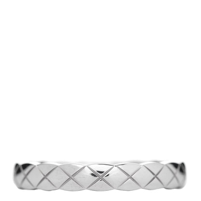 Chanel 18K White Gold Mini Coco Crush Ring 54 6.75 1 of 5