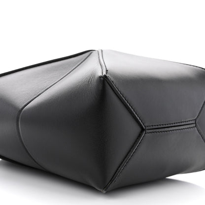 Loewe Shiny Calfskin Mini Puzzle Fold Tote Black 8 of 9