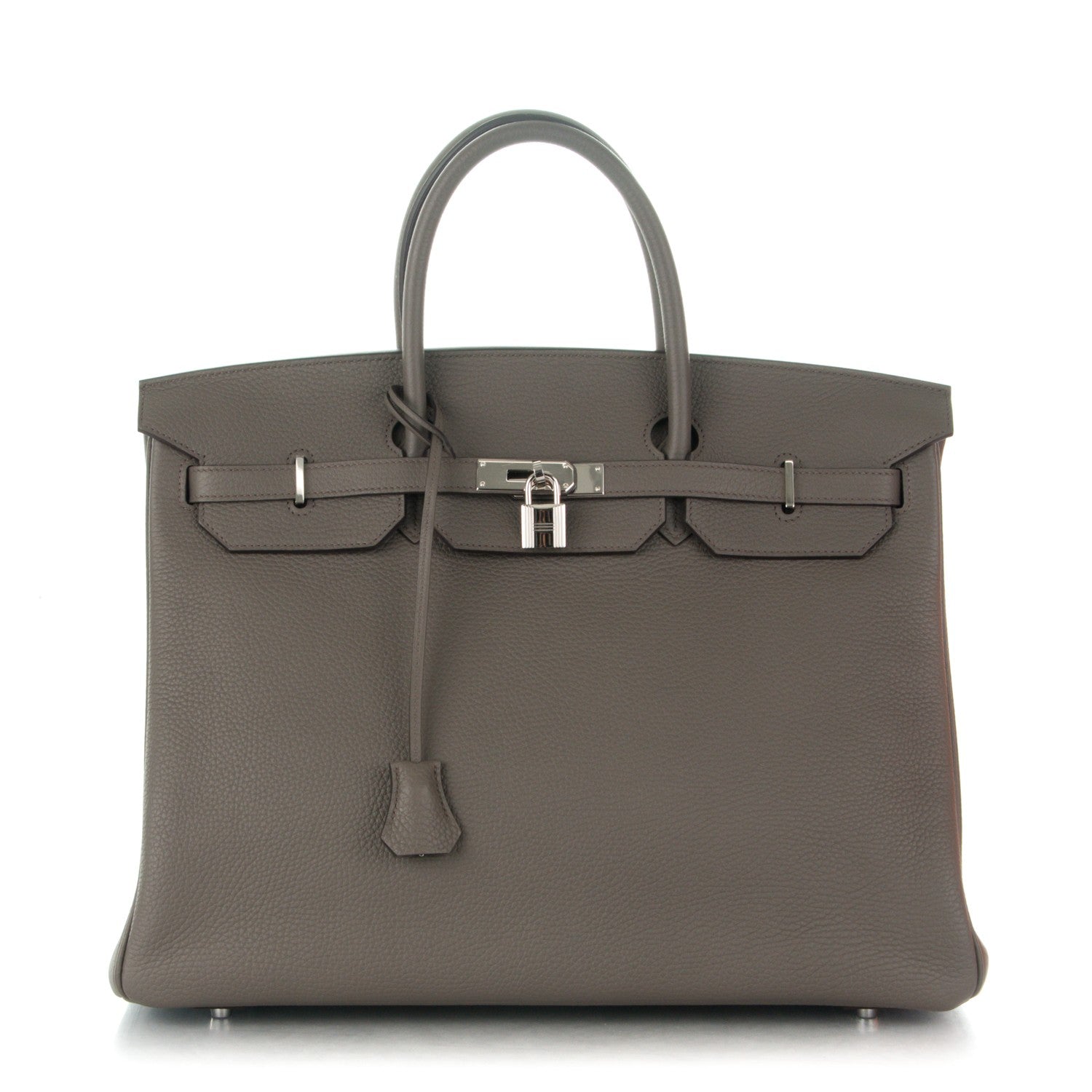Hermes Taurillon Clemence Birkin 40 Etain 1 of 26