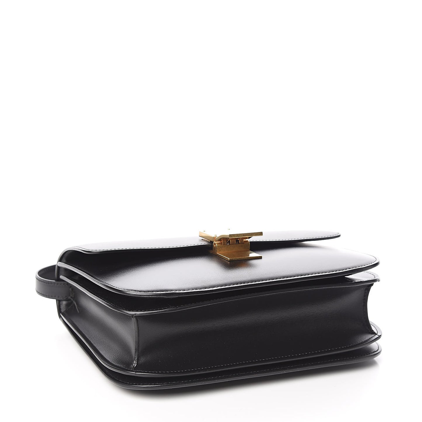 Liege Calfskin Medium Classic Box Flap Bag Black