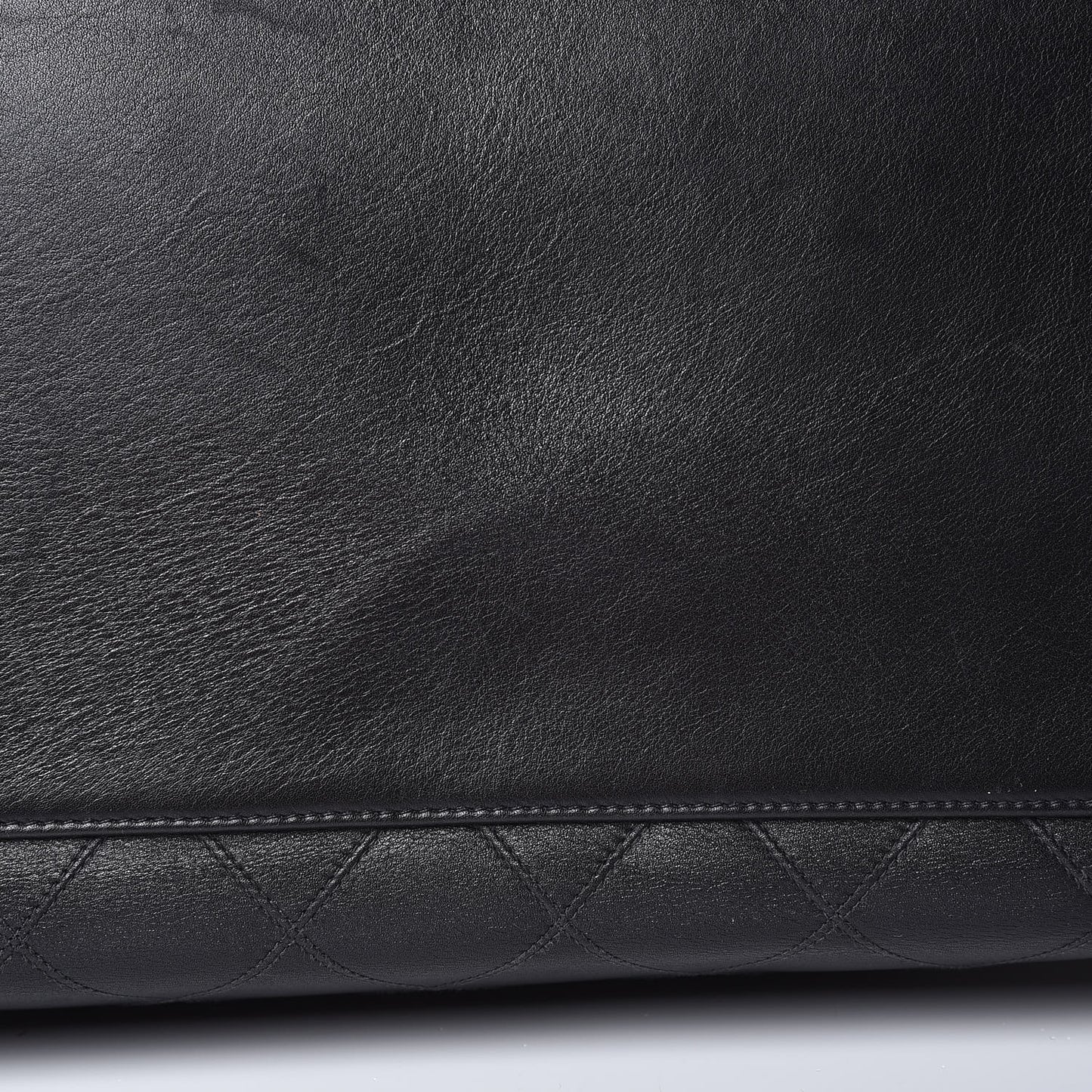 Calfskin Stitched XL Weekender Black