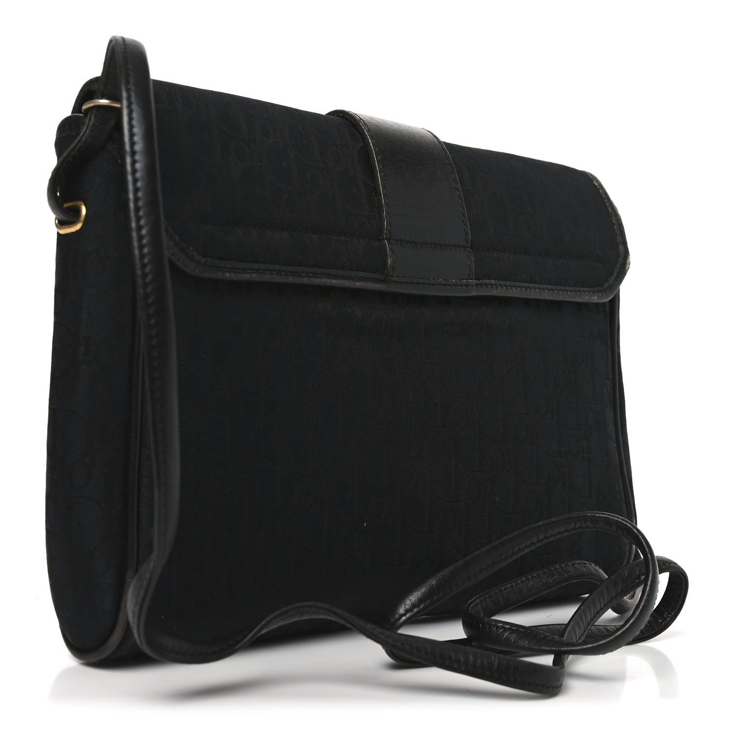 Christian Dior Canvas Trotter Crossbody Black 3 of 16