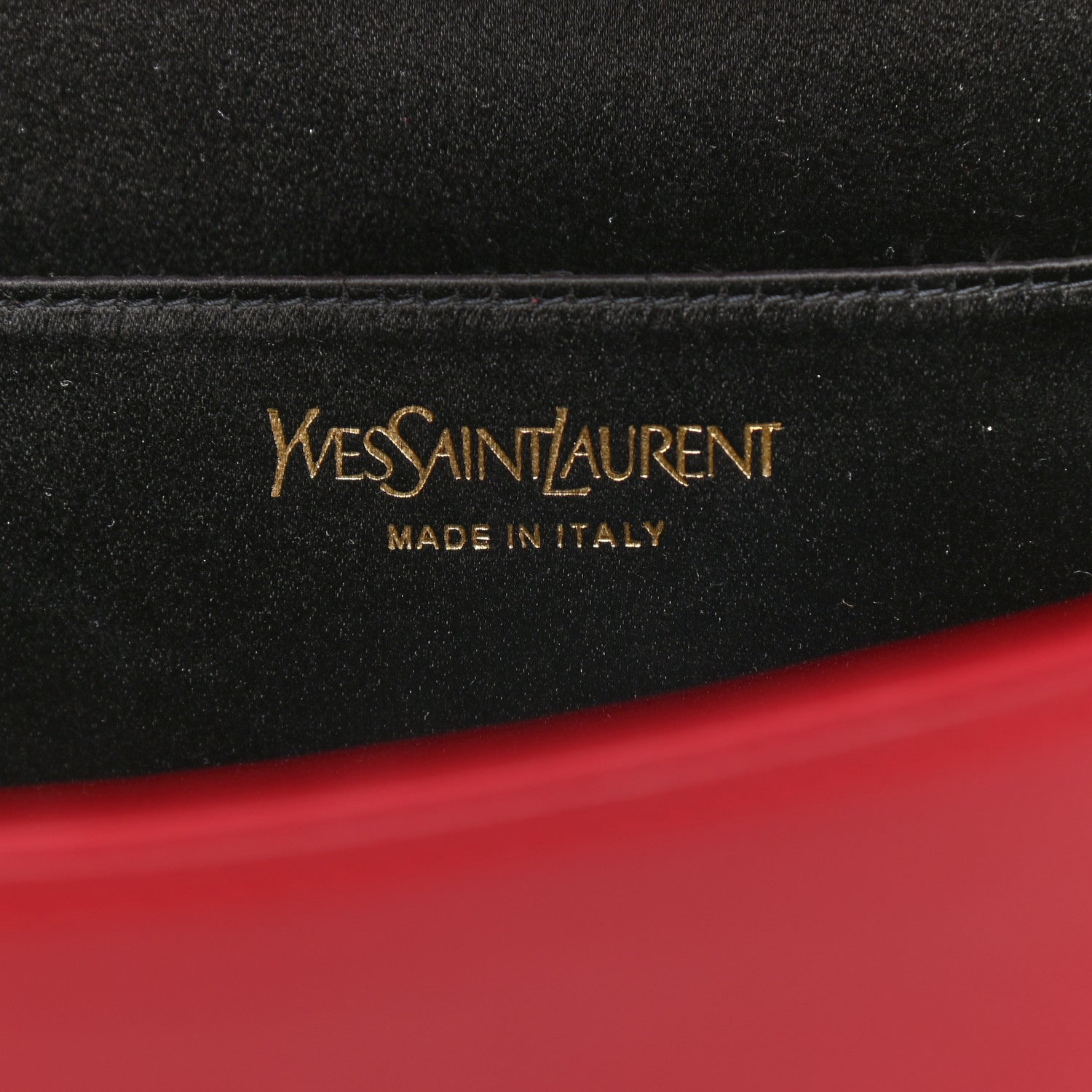 Saint Laurent Calfskin Monogram Large Belle De Jour Clutch Red 7 of 9
