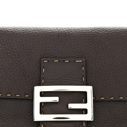 Fendi Calfskin Romano Selleria Baguette Brown 7 of 12
