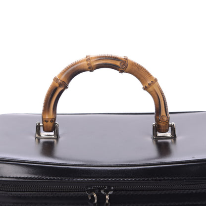 Gucci Patent Calfskin Bamboo Cosmetic Case Black 13 of 13