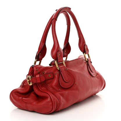 Chloe Calfskin Medium Paddington Satchel Red 2 of 11