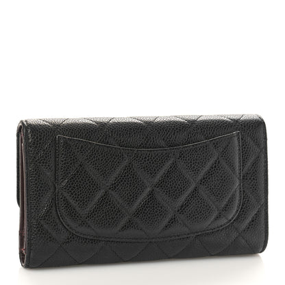 Chanel Caviar Quilted Large Flap Wallet Black 3 of 13