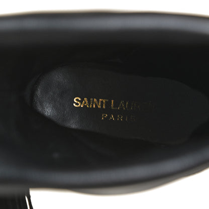 Saint Laurent Calfskin Suede Tanger Tassel Boot 37.5 Black 10 of 13