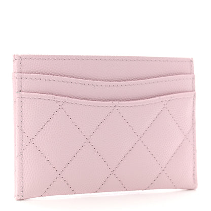Chanel Caviar Quilted Card Holder Light Pink 3 of 8