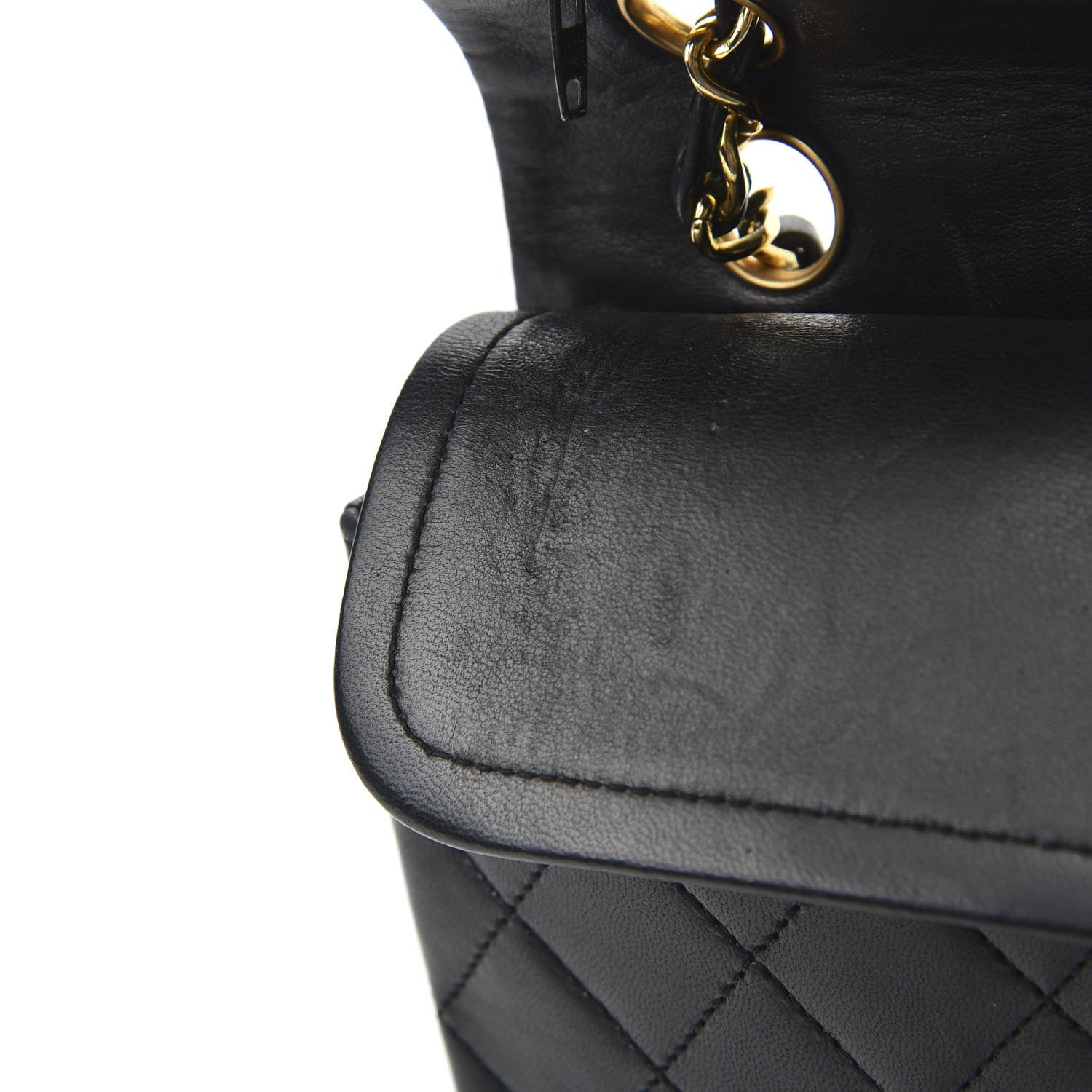 Chanel Lambskin Quilted Small Double Flap Black 9 of 11