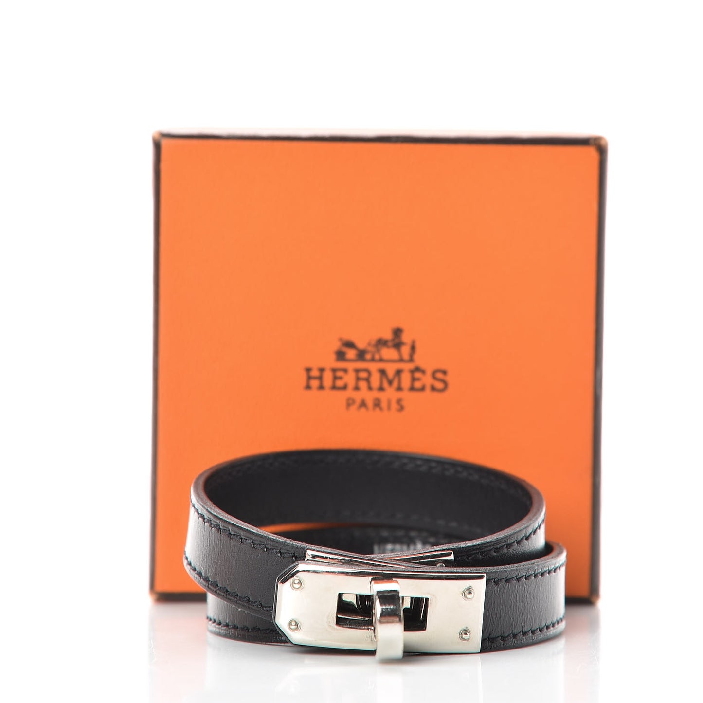 Box Kelly Double Tour Bracelet S Black