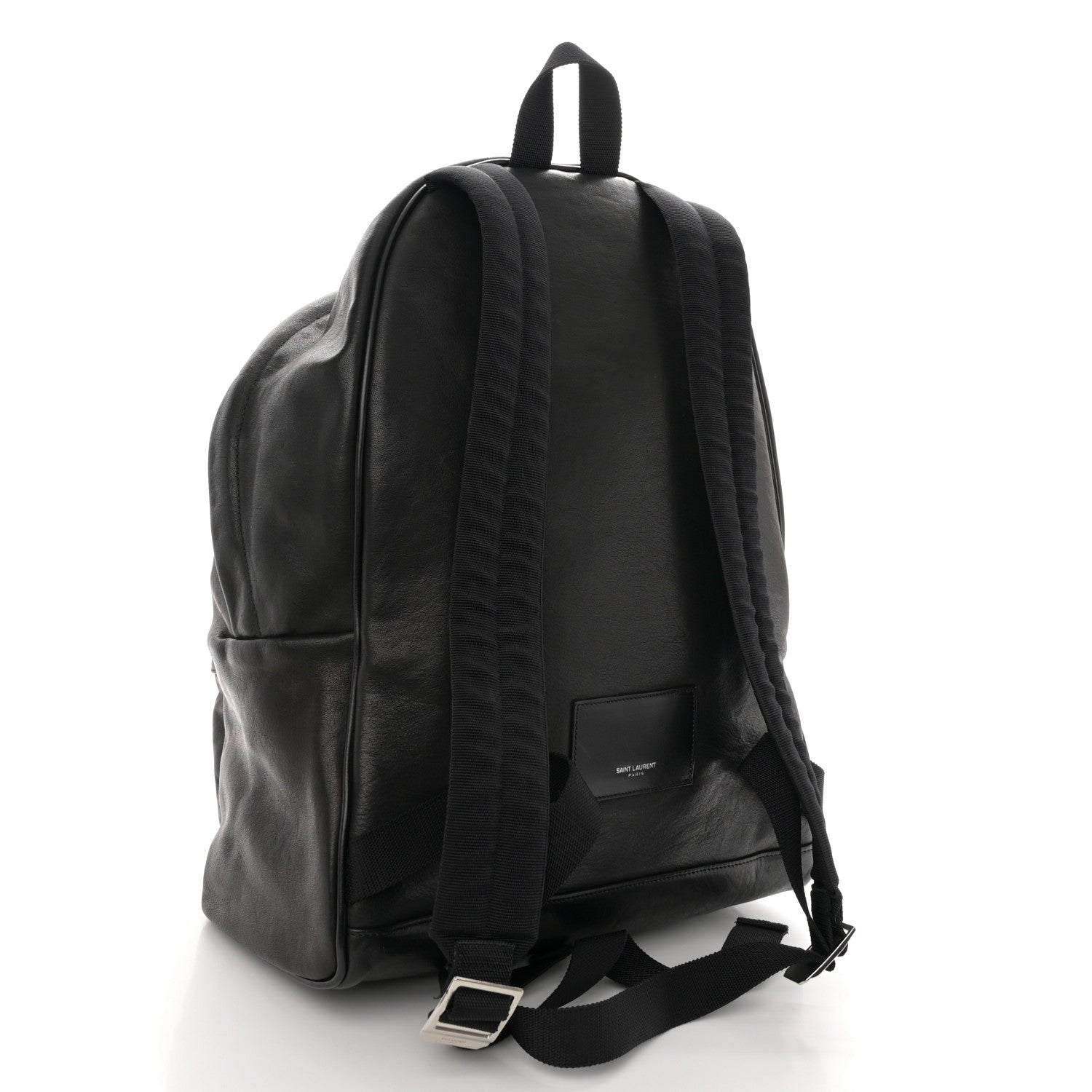Saint Laurent Calfskin Multi Zipper City Backpack Black 3 of 10