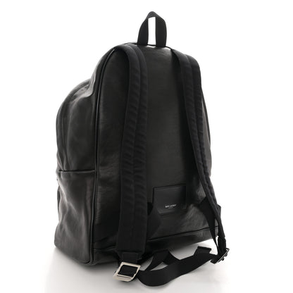 Saint Laurent Calfskin Multi Zipper City Backpack Black 3 of 10