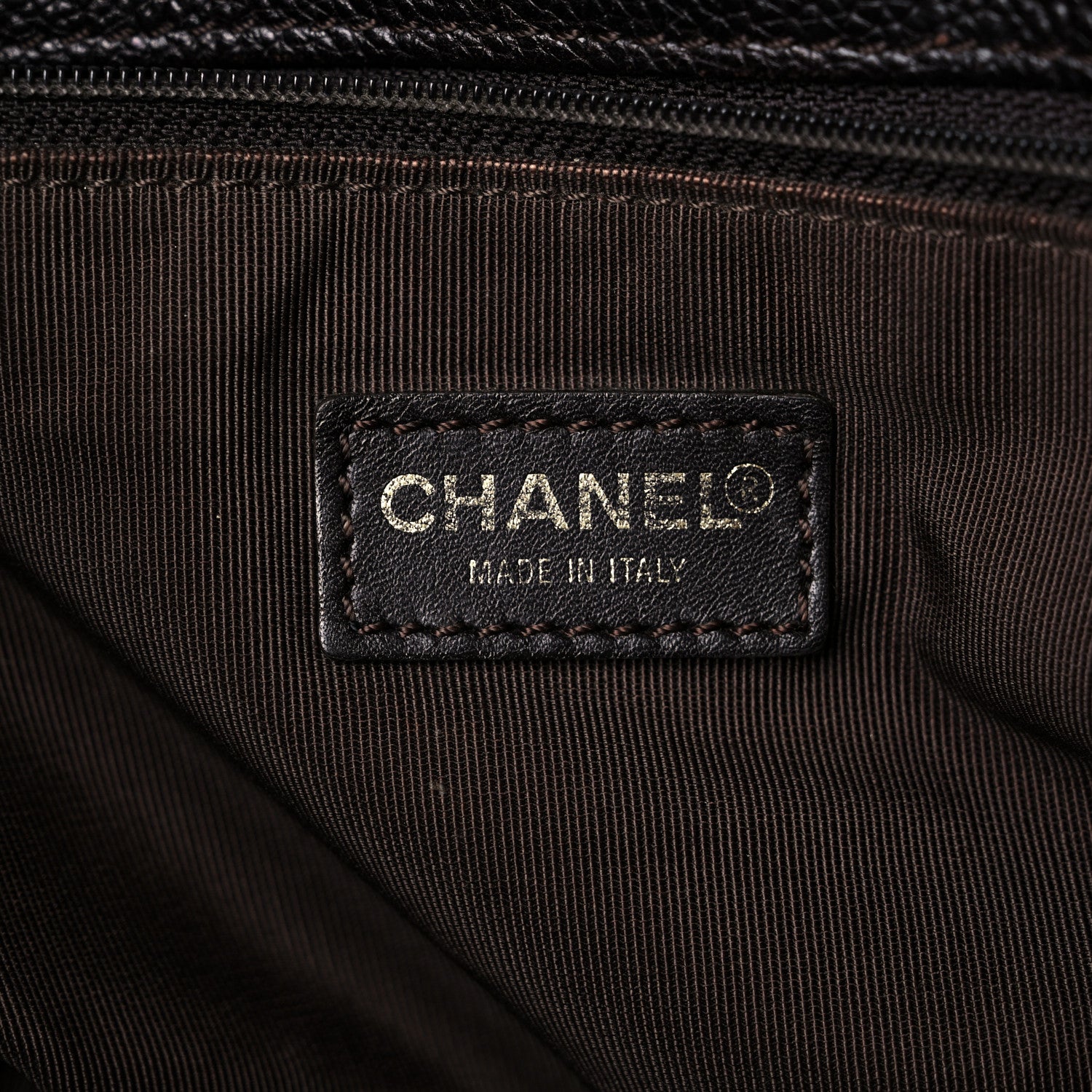 Chanel Calfskin Cerf Executive Shopper Tote Brown 7 of 19