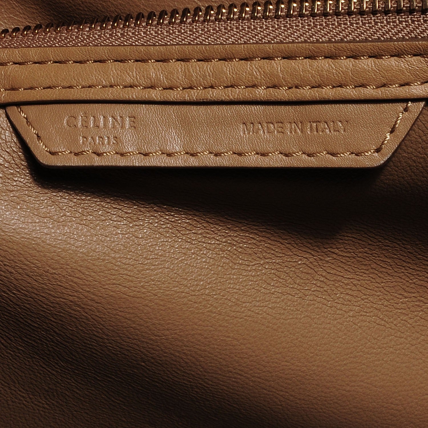 Celine Smooth Calfskin Mini Luggage Camel 7 of 8