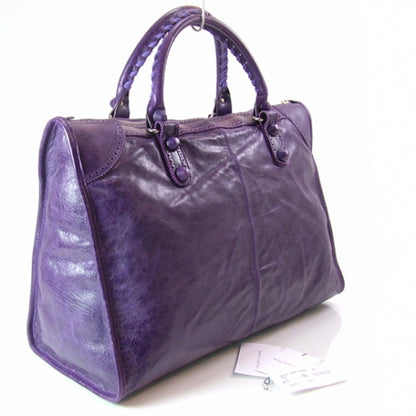 Balenciaga Agneau Giant Brogues Hardware Weekender Grape 3 of 12