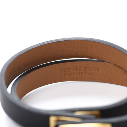 Hermes Swift Mini Kelly Double Tour Bracelet T3 Black 5 of 7