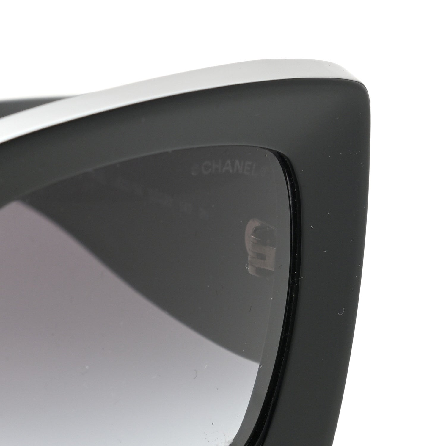 Chanel Acetate Rectangle Sunglasses 5435 Black 5 of 8