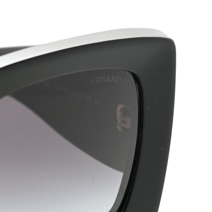 Chanel Acetate Rectangle Sunglasses 5435 Black 5 of 8