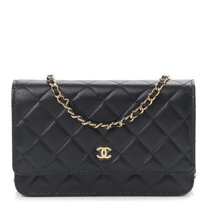 Chanel Caviar Quilted Wallet On Chain WOC Black 1 of 11