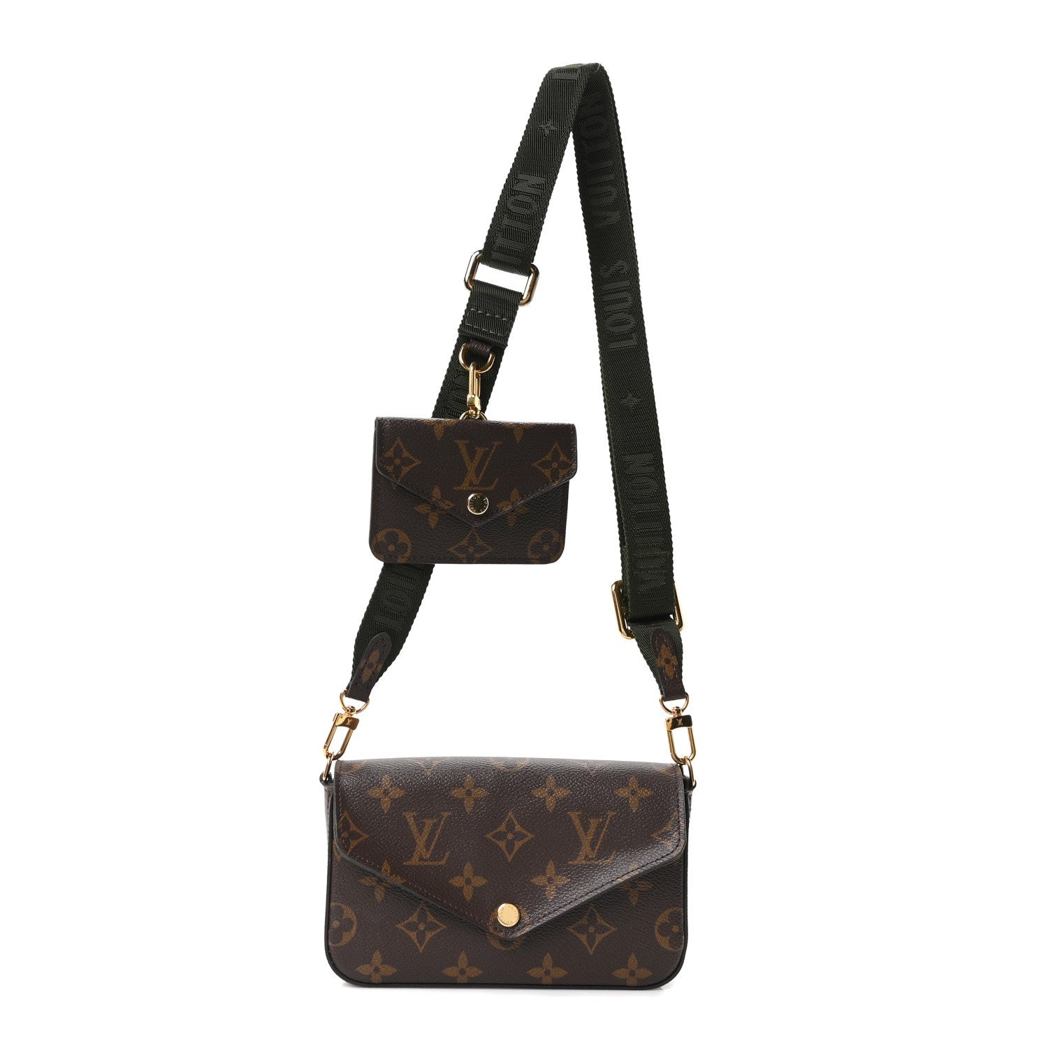 Louis Vuitton Monogram Felicie Strap & Go Kaki 1 of 9