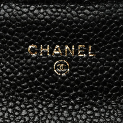 Chanel Caviar Quilted Flap Card Holder Wallet Black 6 of 9