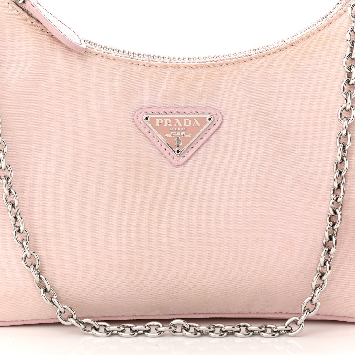 Prada Nylon Re-Edition 2005 Shoulder Bag Alabastro 9 of 14