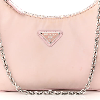 Prada Nylon Re-Edition 2005 Shoulder Bag Alabastro 9 of 14