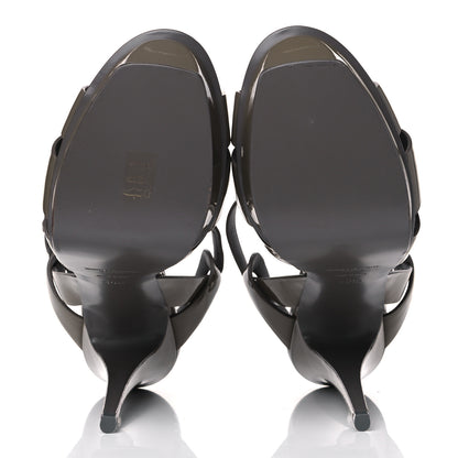 Saint Laurent Patent Tribute 105 Platform Sandals 40.5 Fog 5 of 15